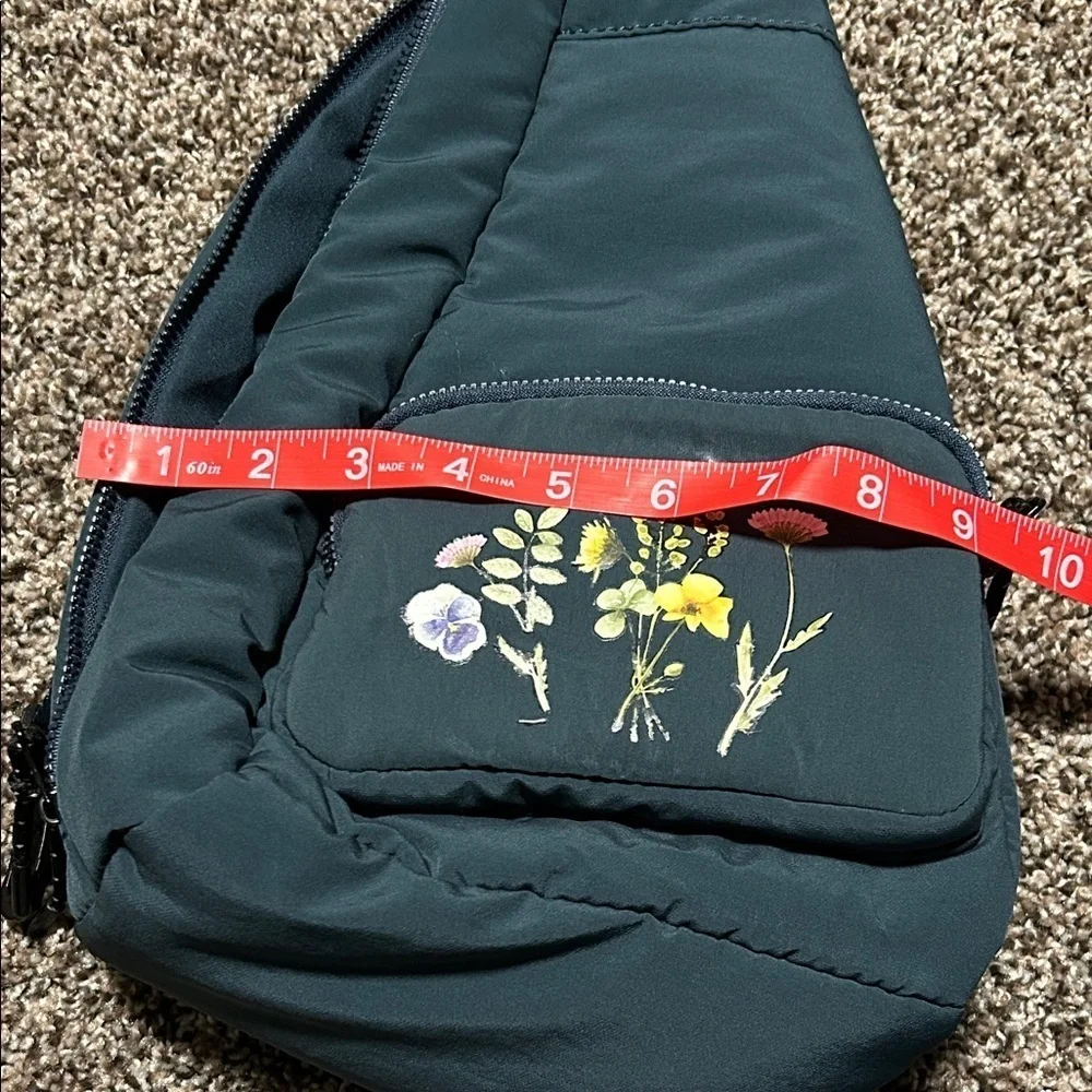 Street Level Teal Backpack with Floral Design